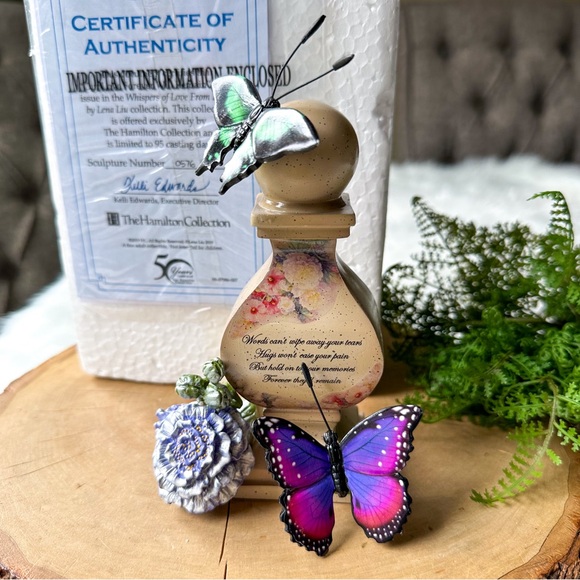 Lena Liu Whispers of Love From Above Figurine Butterfly Our Will Forever Remain - Picture 5 of 5